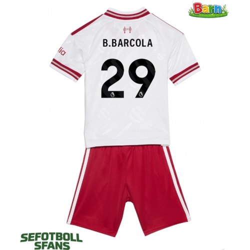 Liverpool Bradley Barcola #29 Bortaställ Barn 2026-27 Kortärmad (+ Korta byxor)